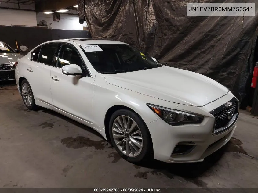 JN1EV7BR0MM750544 2021 Infiniti Q50 Luxe Awd