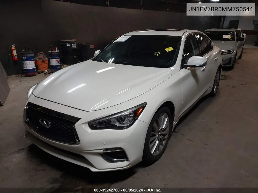 JN1EV7BR0MM750544 2021 Infiniti Q50 Luxe Awd