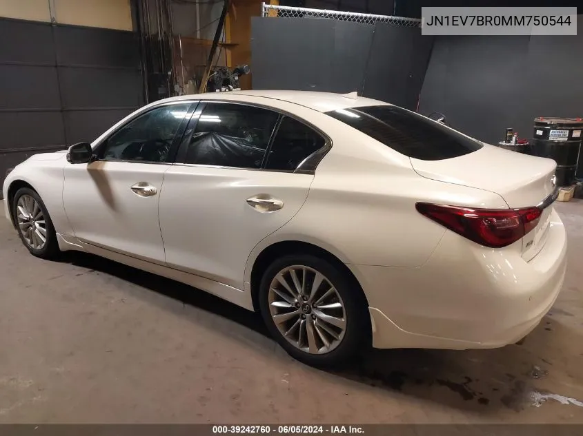 JN1EV7BR0MM750544 2021 Infiniti Q50 Luxe Awd