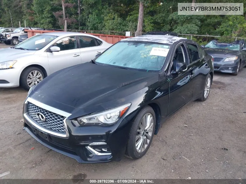 JN1EV7BR3MM753051 2021 Infiniti Q50 Luxe Awd