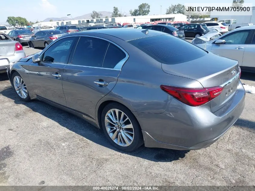 JN1EV7BP4MM705900 2021 Infiniti Q50 Luxe