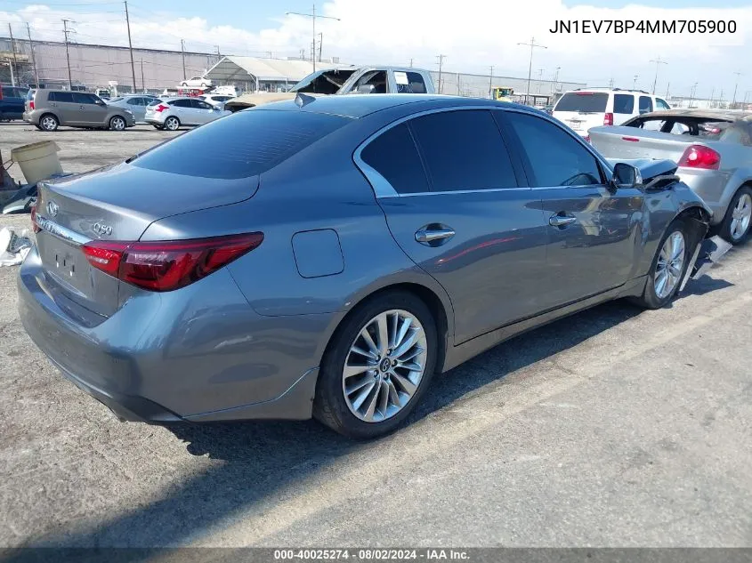 JN1EV7BP4MM705900 2021 Infiniti Q50 Luxe