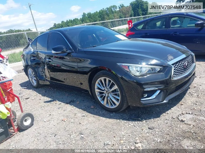 JN1EV7BP4MM707548 2021 Infiniti Q50 Luxe