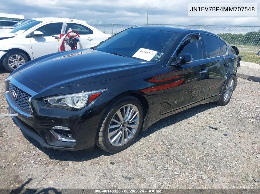 JN1EV7BP4MM707548 2021 Infiniti Q50 Luxe