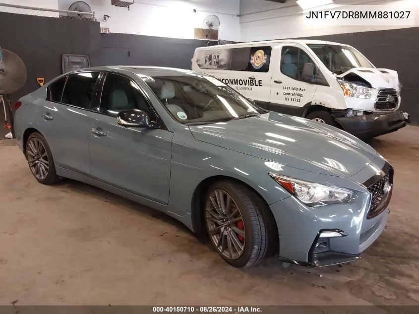 JN1FV7DR8MM881027 2021 Infiniti Q50 Red Sport 400 Awd