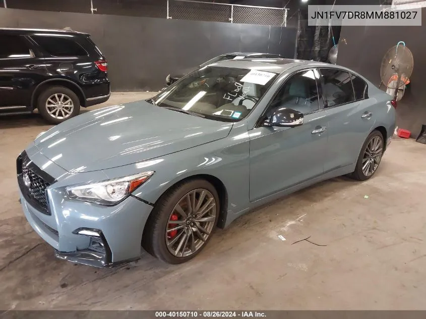 JN1FV7DR8MM881027 2021 Infiniti Q50 Red Sport 400 Awd