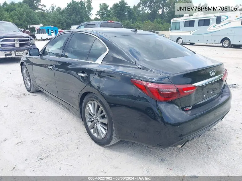 JN1EV7BP6MM705106 2021 Infiniti Q50 Luxe