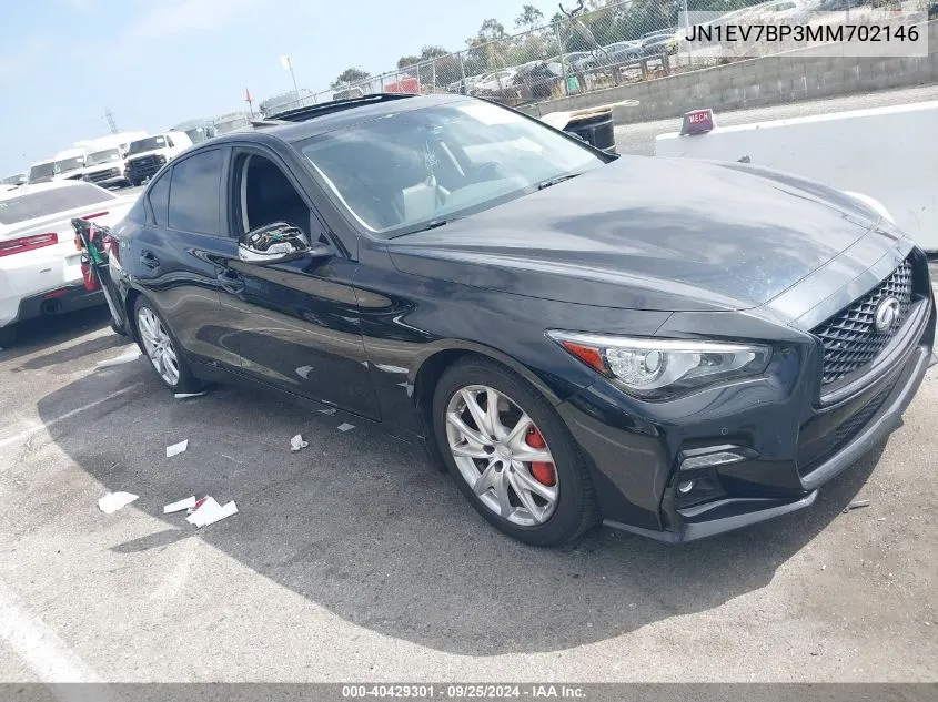 JN1EV7BP3MM702146 2021 Infiniti Q50 Luxe