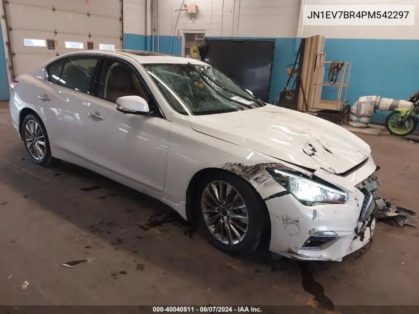 2023 Infiniti Q50 Luxe Awd VIN: JN1EV7BR4PM542297 Lot: 40040511