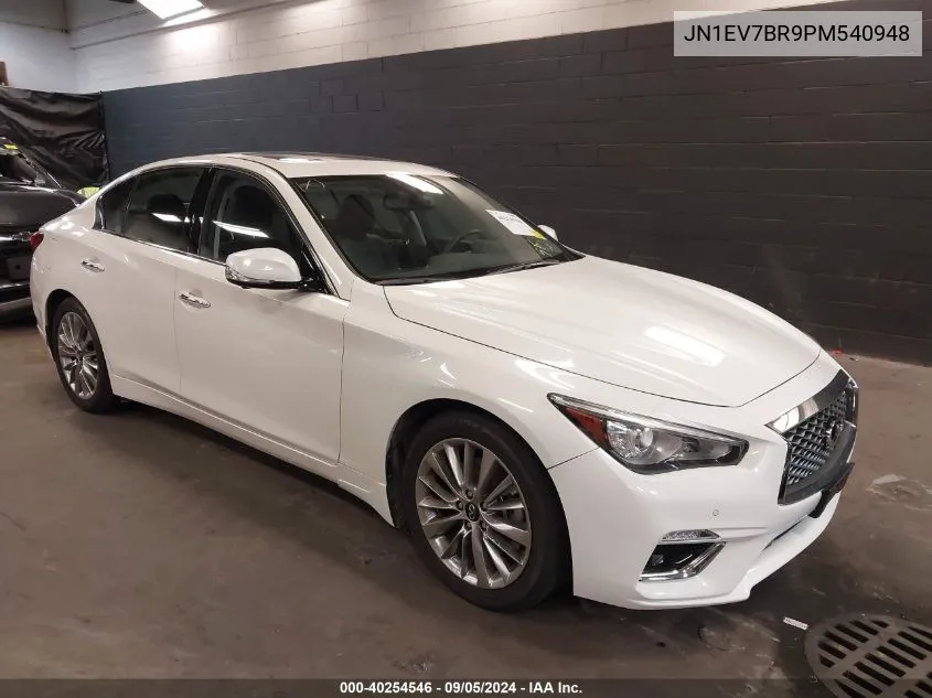 2023 Infiniti Q50 Luxe Awd VIN: JN1EV7BR9PM540948 Lot: 40254546