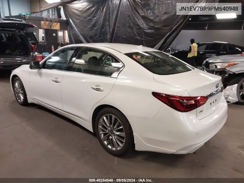 JN1EV7BR9PM540948 2023 Infiniti Q50 Luxe Awd