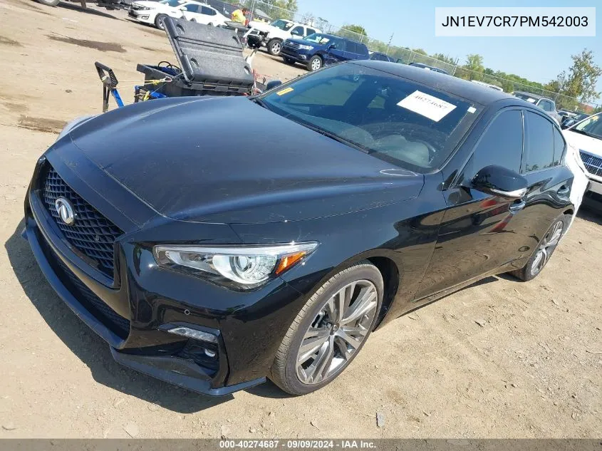 JN1EV7CR7PM542003 2023 Infiniti Q50 Sensory Awd