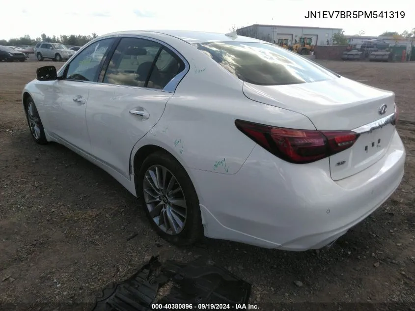 2023 Infiniti Q50 Luxe Awd VIN: JN1EV7BR5PM541319 Lot: 40380896