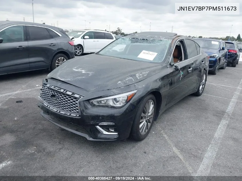 2023 Infiniti Q50 Luxe VIN: JN1EV7BP7PM511673 Lot: 40385427