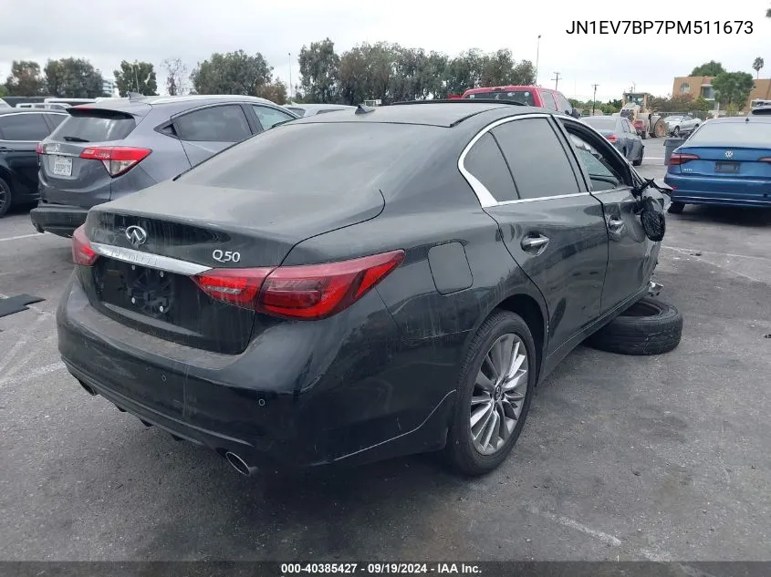 2023 Infiniti Q50 Luxe VIN: JN1EV7BP7PM511673 Lot: 40385427