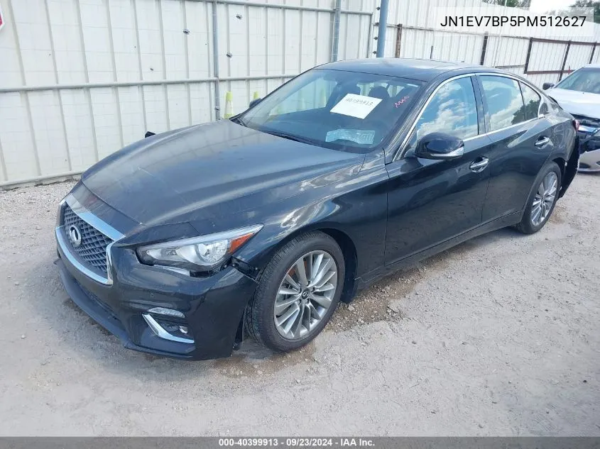 2023 Infiniti Q50 Luxe VIN: JN1EV7BP5PM512627 Lot: 40399913