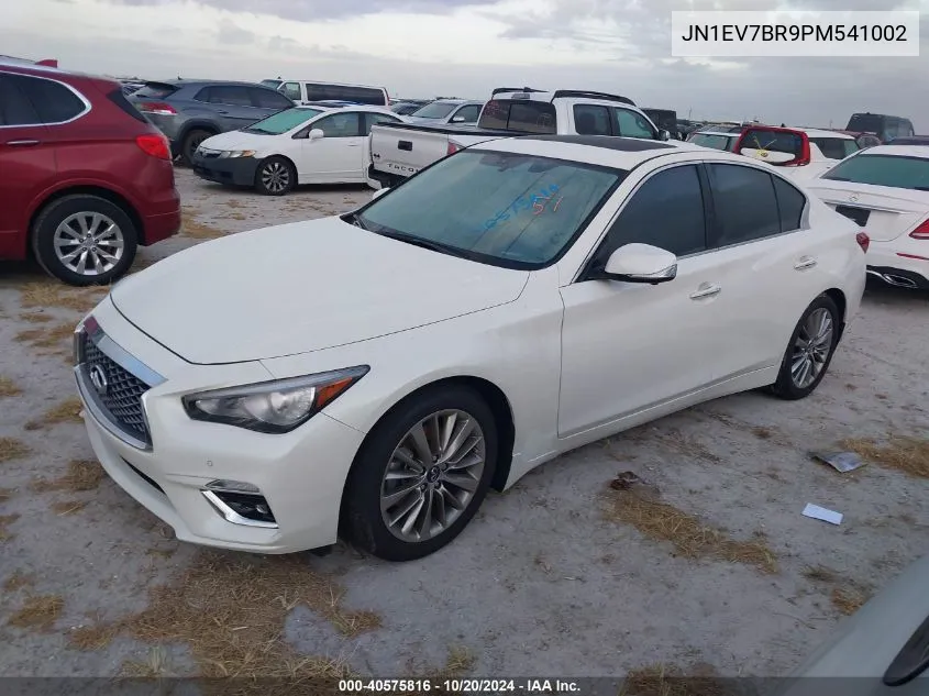 2023 Infiniti Q50 Luxe VIN: JN1EV7BR9PM541002 Lot: 40575816