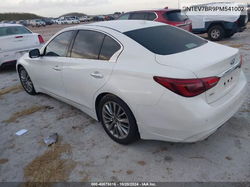 2023 Infiniti Q50 Luxe VIN: JN1EV7BR9PM541002 Lot: 40575816