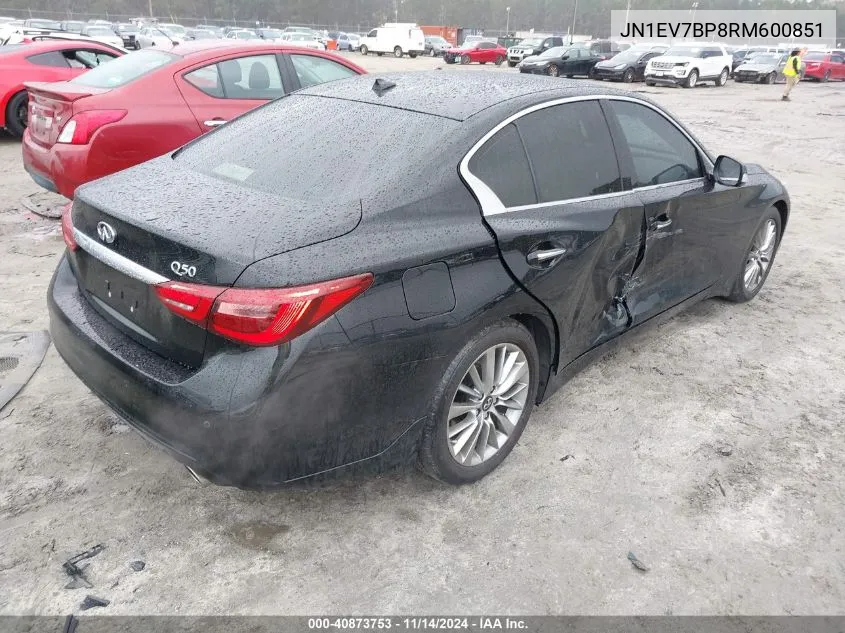 2024 Infiniti Q50 Luxe VIN: JN1EV7BP8RM600851 Lot: 40873753