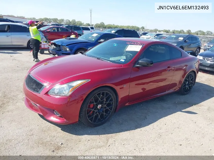 2014 Infiniti Q60 VIN: JN1CV6EL6EM132493 Lot: 40635871