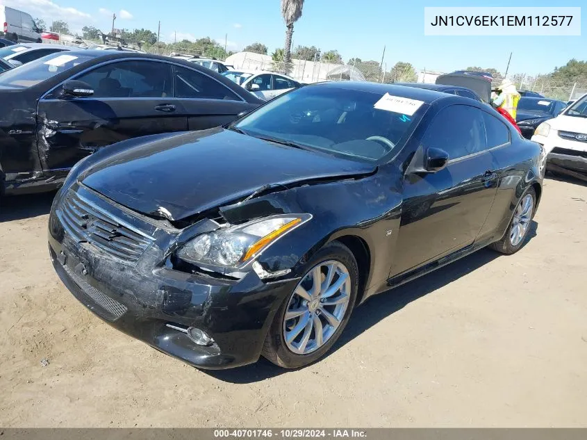 2014 Infiniti Q60 Journey VIN: JN1CV6EK1EM112577 Lot: 40701746