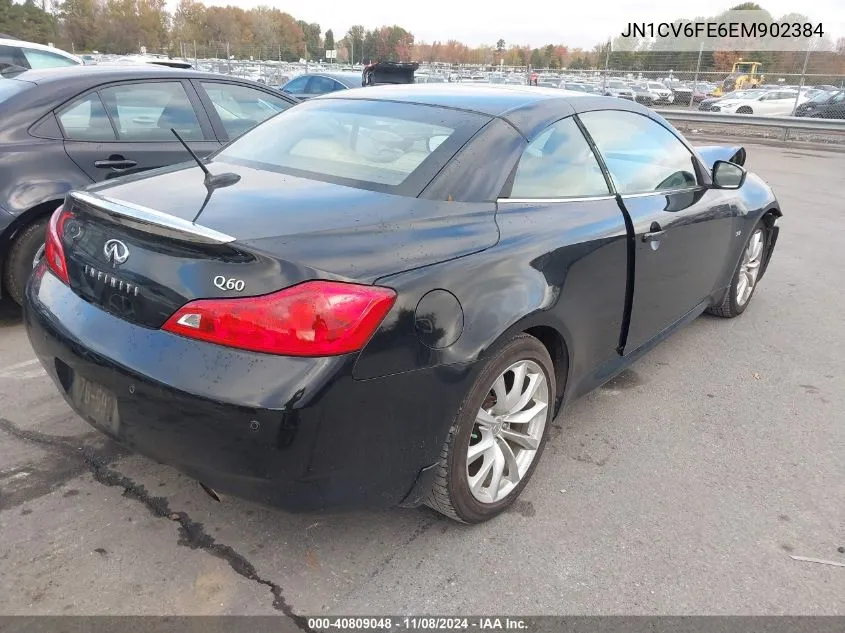 2014 Infiniti Q60 VIN: JN1CV6FE6EM902384 Lot: 40809048