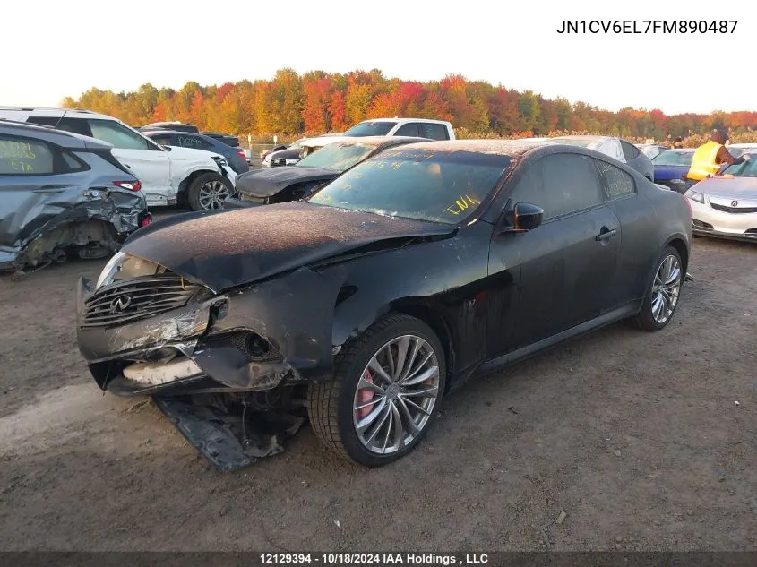 2015 Infiniti Q60 VIN: JN1CV6EL7FM890487 Lot: 12129394