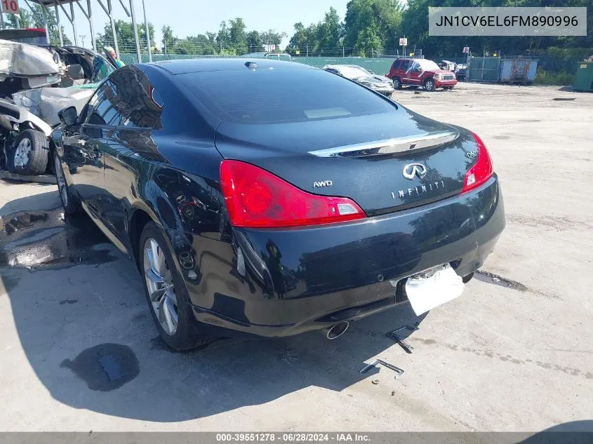 2015 Infiniti Q60 VIN: JN1CV6EL6FM890996 Lot: 39551278