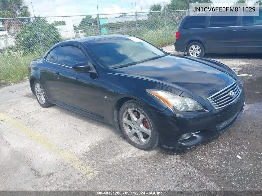 2015 Infiniti Q60 Ipl VIN: JN1CV6FE0FM811029 Lot: 40321285