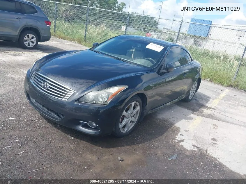 2015 Infiniti Q60 Ipl VIN: JN1CV6FE0FM811029 Lot: 40321285