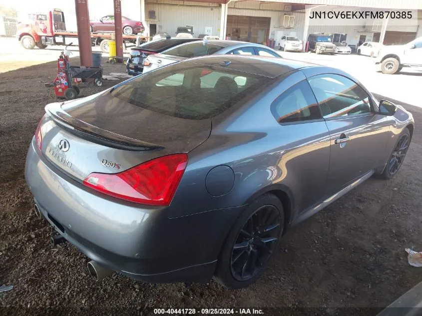 JN1CV6EKXFM870385 2015 Infiniti Q60 S Limited