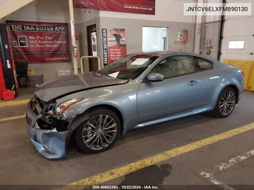 2015 Infiniti Q60 VIN: JN1CV6ELXFM890130 Lot: 40652393