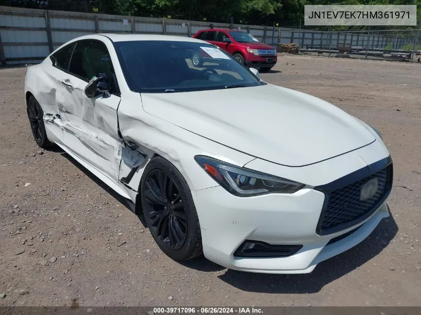 2017 Infiniti Q60 3.0T Premium VIN: JN1EV7EK7HM361971 Lot: 39717096