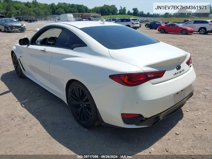 2017 Infiniti Q60 3.0T Premium VIN: JN1EV7EK7HM361971 Lot: 39717096