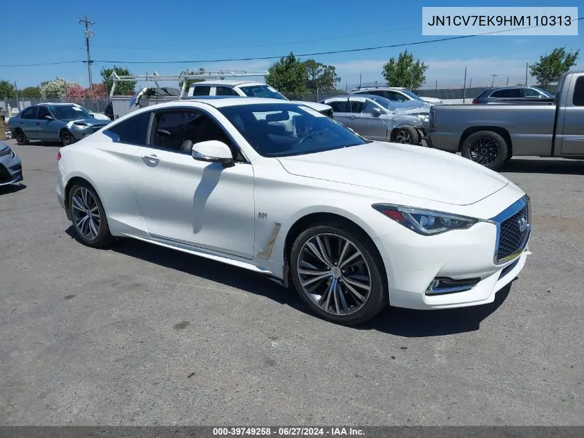 2017 Infiniti Q60 2.0T VIN: JN1CV7EK9HM110313 Lot: 39749258