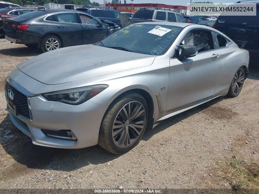 2017 Infiniti Q60 3.0T Premium VIN: JN1EV7ELXHM552244 Lot: 39803608