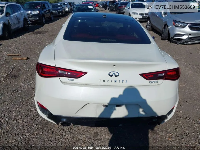 2017 Infiniti Q60 Premium/Sport VIN: JN1EV7EL3HM553669 Lot: 40081509