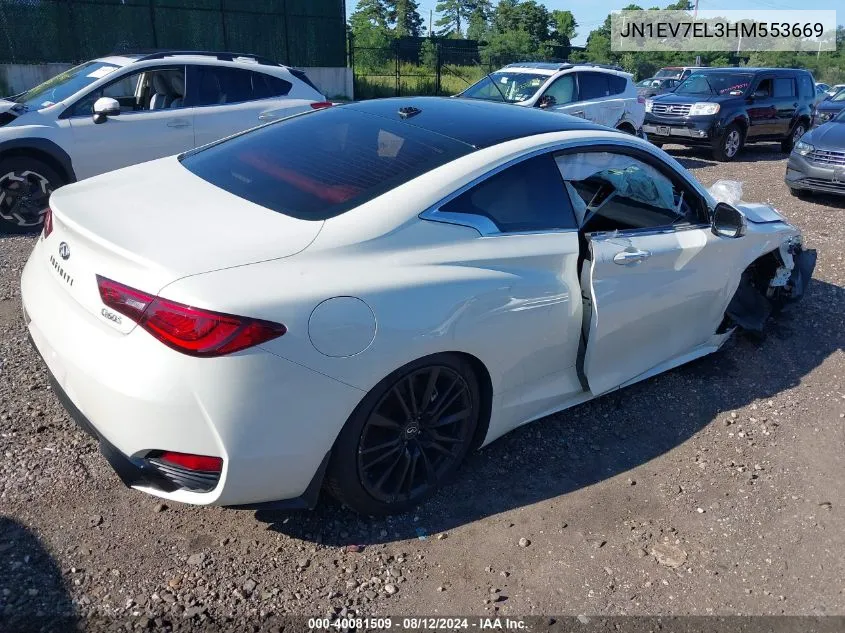 2017 Infiniti Q60 Premium/Sport VIN: JN1EV7EL3HM553669 Lot: 40081509