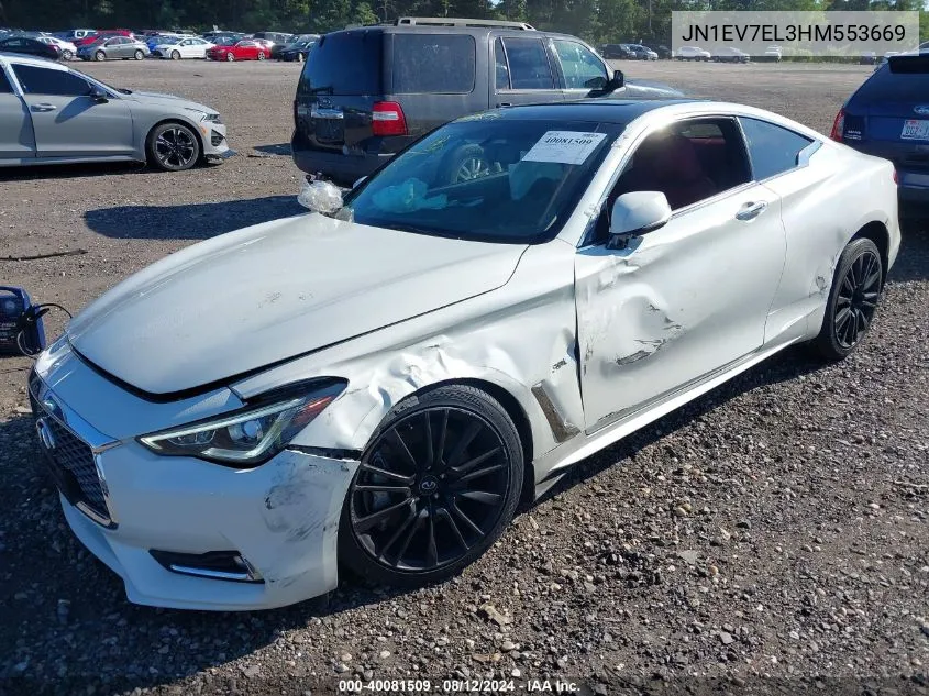 2017 Infiniti Q60 Premium/Sport VIN: JN1EV7EL3HM553669 Lot: 40081509