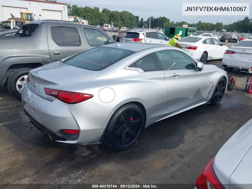 JN1FV7EK4HM610067 2017 Infiniti Q60 3.0T Red Sport 400