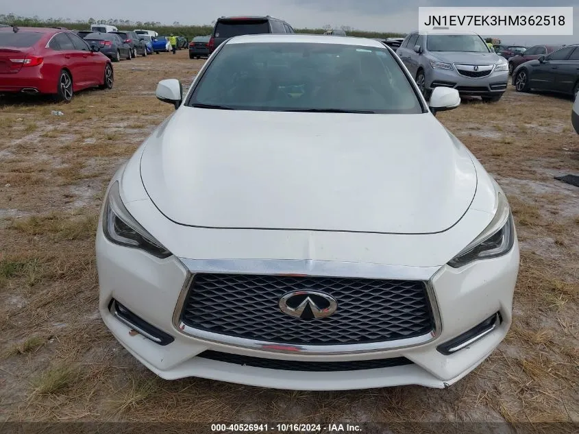 JN1EV7EK3HM362518 2017 Infiniti Q60 3.0T Sport