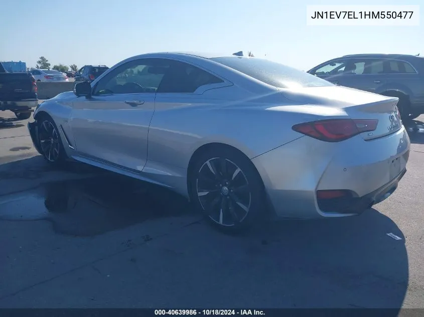 JN1EV7EL1HM550477 2017 Infiniti Q60 3.0T Premium