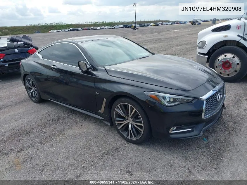 2017 Infiniti Q60 2.0T VIN: JN1CV7EL4HM320908 Lot: 40655341