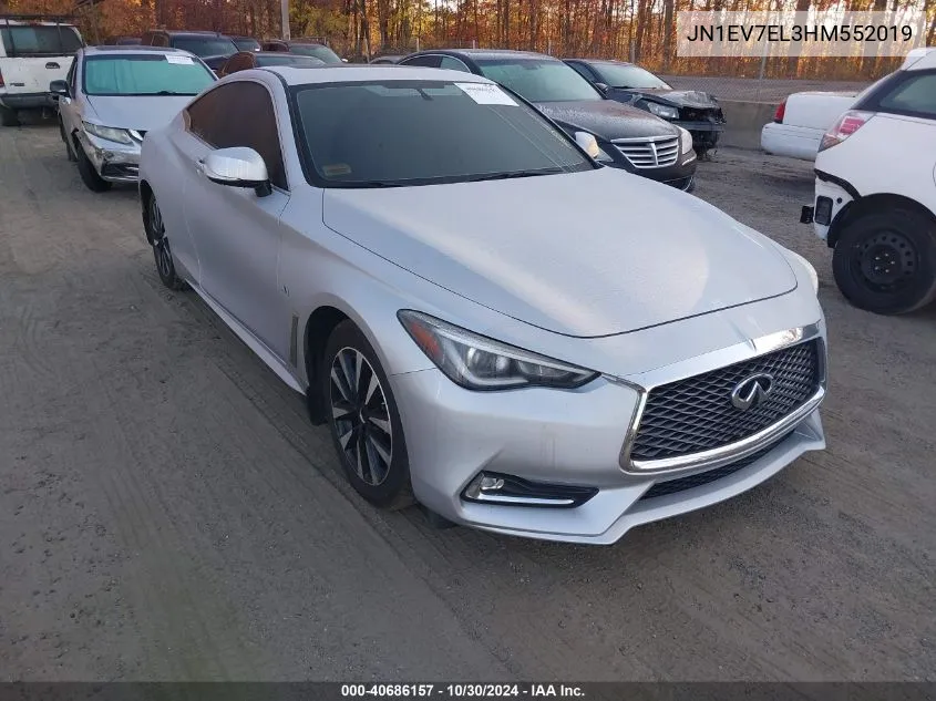 2017 Infiniti Q60 3.0T Premium VIN: JN1EV7EL3HM552019 Lot: 40686157