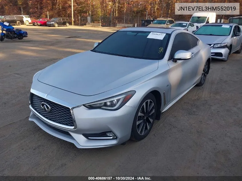 2017 Infiniti Q60 3.0T Premium VIN: JN1EV7EL3HM552019 Lot: 40686157