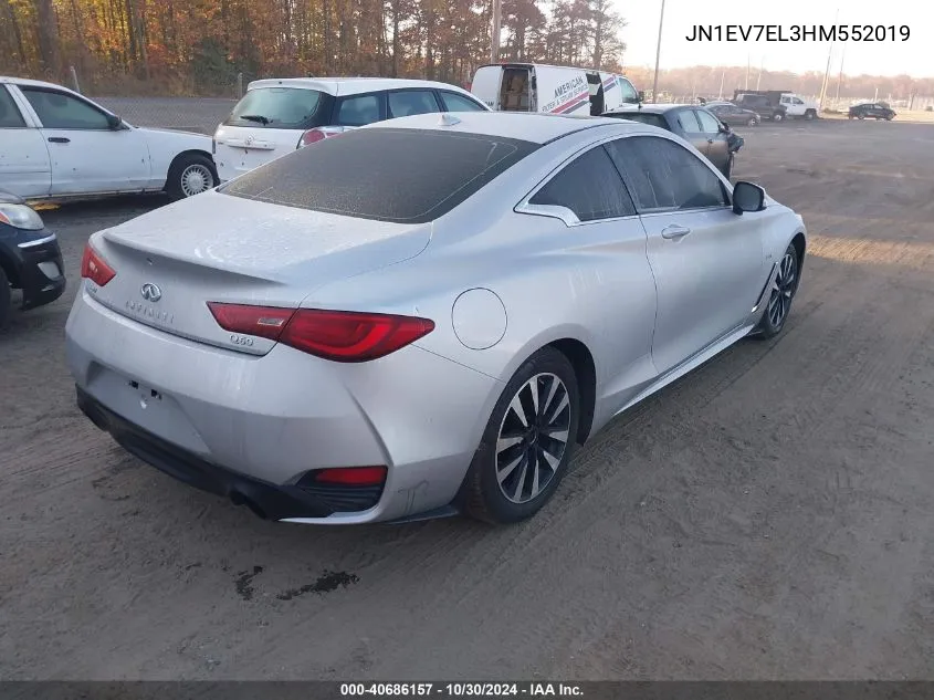 2017 Infiniti Q60 3.0T Premium VIN: JN1EV7EL3HM552019 Lot: 40686157