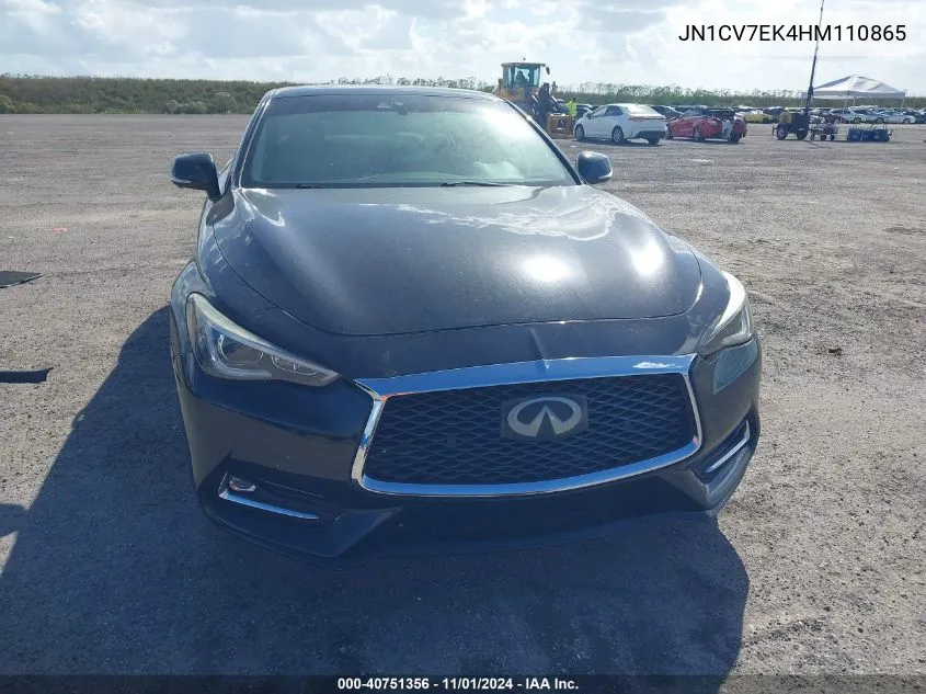 2017 Infiniti Q60 2.0T Premium VIN: JN1CV7EK4HM110865 Lot: 40751356