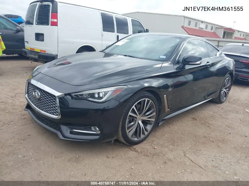 2017 Infiniti Q60 3.0T Premium VIN: JN1EV7EK4HM361555 Lot: 40758747