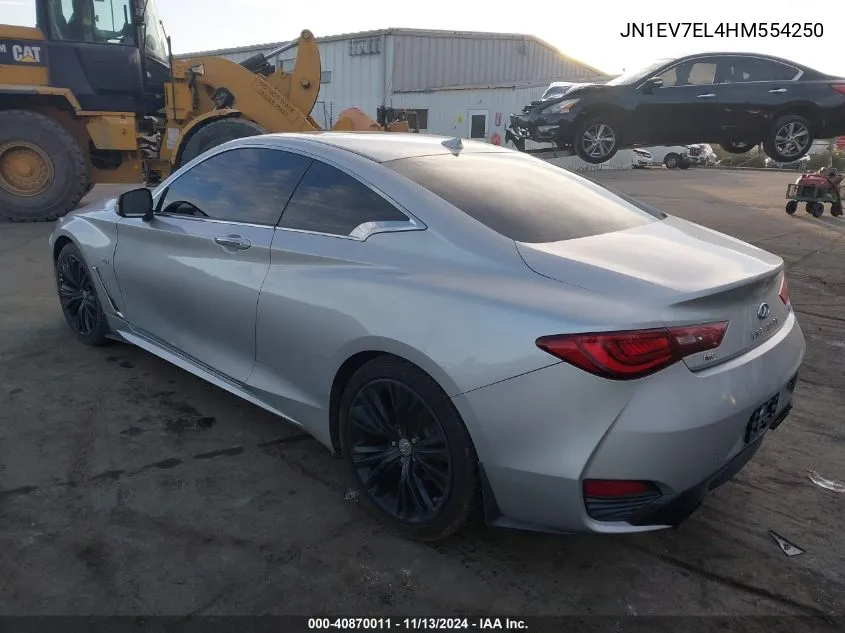 2017 Infiniti Q60 3.0T Premium VIN: JN1EV7EL4HM554250 Lot: 40870011