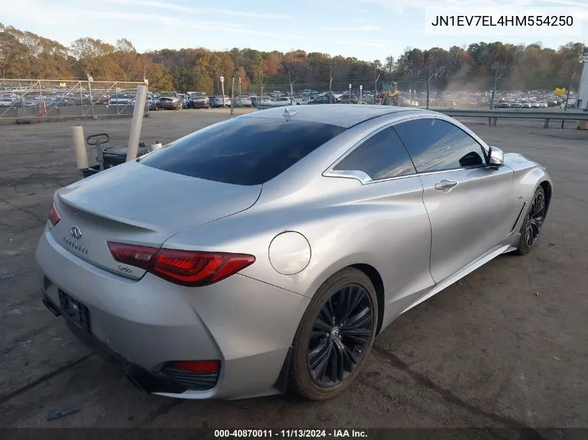 2017 Infiniti Q60 3.0T Premium VIN: JN1EV7EL4HM554250 Lot: 40870011